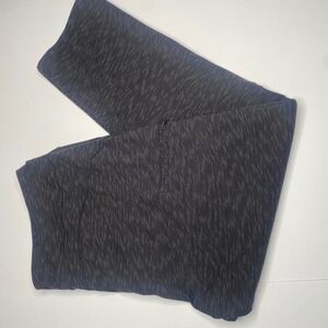 Duluth Trading Co Womens Leggings Pants Black White Stripe Athleisure Size XXL